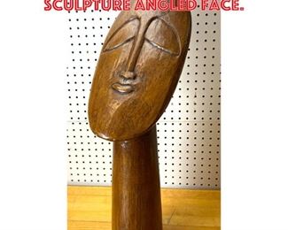 Lot 2521 Mid Century Modern Sculpture Angled Face.