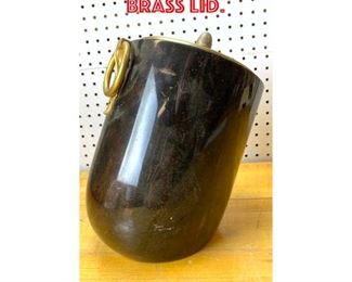 Lot 2525 ALDO TURA Ice Bucket. Brass lid.