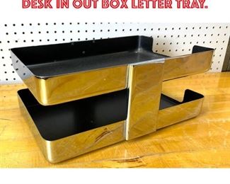 Lot 2529 Mc Donald Products Desk In Out Box Letter Tray.