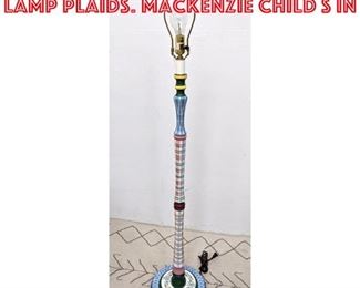 Lot 2549 Whimsical Small Floor lamp Plaids. Mackenzie Child s in