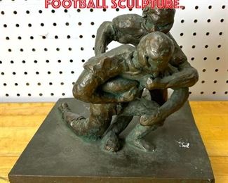 Lot 2563 Bronze finish Modernist Football Sculpture.