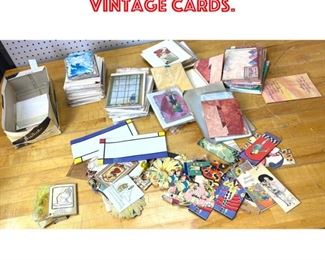 Lot 2565 Large lot vintage cards.