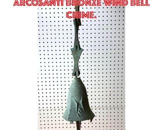Lot 2577 PAOLO SOLERI for ARCOSANTI Bronze Wind Bell Chime.