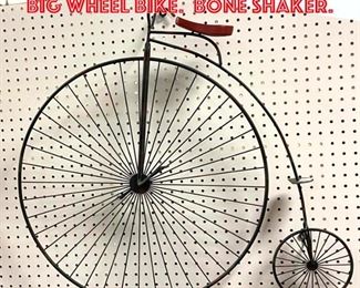 Lot 2585 C. JERE Wall Sculpture of Big Wheel Bike. Bone Shaker.