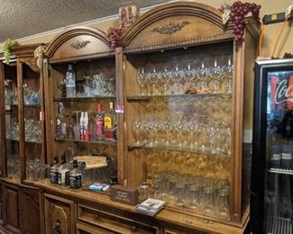 Wooden Cabinet With Contents, Buyer Responsible For Removal. Alcohol Not Included