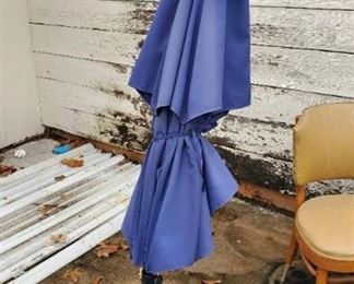 Blue Umbrella With Base