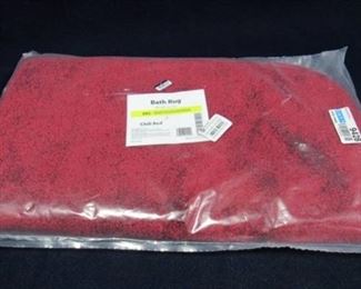 Chili red bath rug 24in X 40in