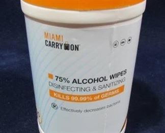 Miami carry on 75% Alcohol disinfecting wipes-100 count