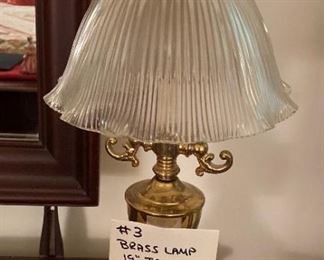 #3	                       Brass Lamp	19" T
