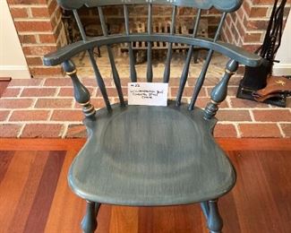 #22	Colonial Style Wooden Side Chair	  
                                Williamsburg Blue
