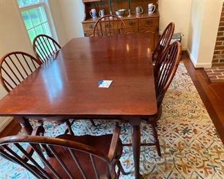 #21	Tom Seely Cherry Dining Room Table &                     
6 Chairs	  68" x 42"              & 4 Leaves
