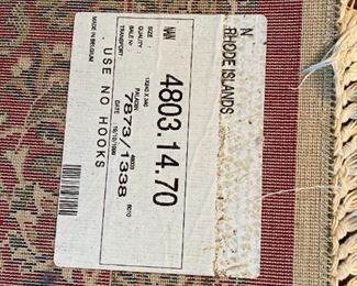 #42	Paladin Area Rug	                                  8' x 11'
