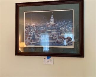 #46	C. Dyer "Holiday Tour" Framed Print	                
                                               34" x 27.5"
