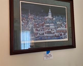 #46	C. Dyer "Holiday Tour" Framed Print	                
                                     34" x 27.5"
