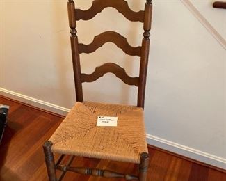 #80	Rush Bottom Ladder Back Chair
