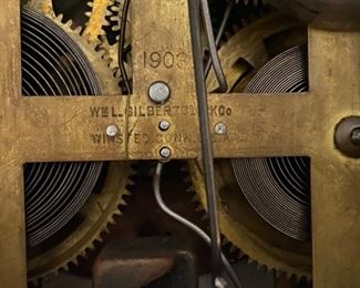 Wm. L. Gilbert Porcelain Mantel Clock,