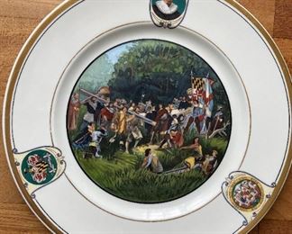 “The Planting of the Colony of Maryland” Plate for The Lord Baltimore Hotel,