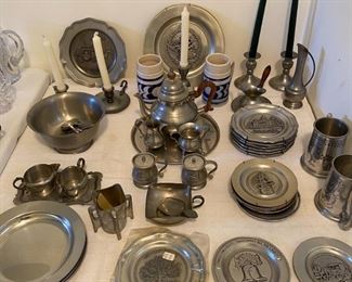 Pewter: Stieff, Zinn, WEB, RPW, Ges. Gesch, Maryland Plates, 