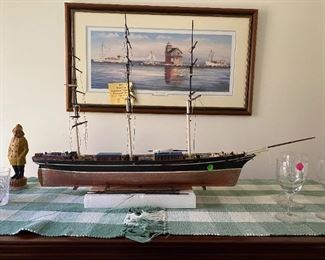 Large Plastic Ship Model,