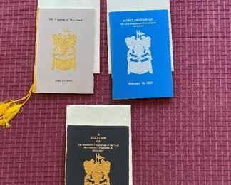 Lord BaltEmore’s Booklets,