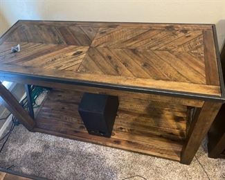wooden sofa table 