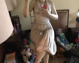 Marilyn Monroe, Life size resin $500