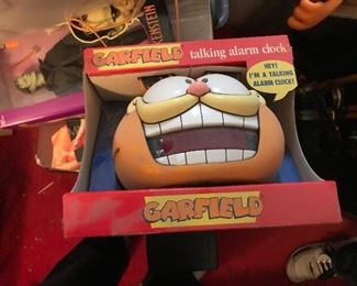Garfield talking alarm clock