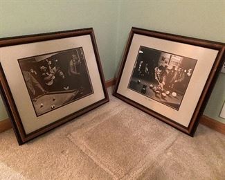 Framed B&W photo prints