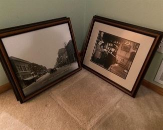 Framed B&W photo prints