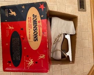 Vintage Johnsons genuine skates in original box