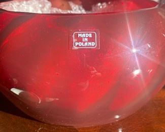 Beautiful red bowl