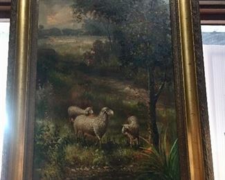 Oil on canvas - huge - English landscape 