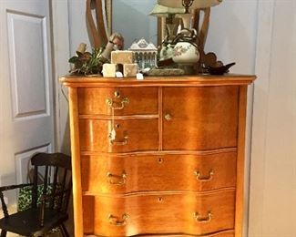 Maple tall chest - about 1900