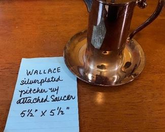 Wallace silver plated saucer- $15 