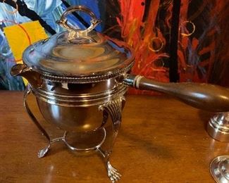 Chafing dish on stand- $25 