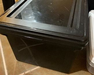 black storage bin $5
