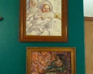 Original oil paintings by Suzanne "Eden" Murphy.