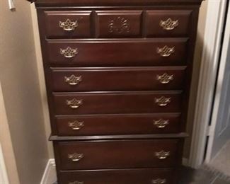 Queen Anne style chest of drawers.