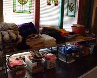 Eight tables of all types of fabric. Really nice quality and variety at great prices.