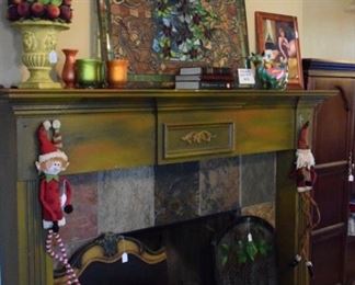 Painted Wood Fireplace screen and more.