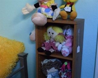 Stuffed animals and dolls.