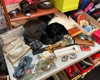 Handbags, Eyeglasses, Sun Glasses, Trinket Boxes, Wallets, Etc.