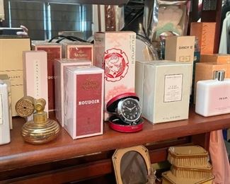 Perfume, Travel Clock, Vanity & Bath Items