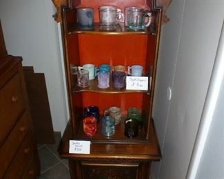 Cute hutch and carnival glass (Boyd and Imperial)