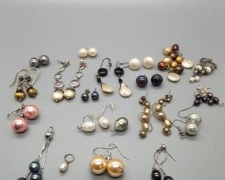Pearl Earrings and Pendants