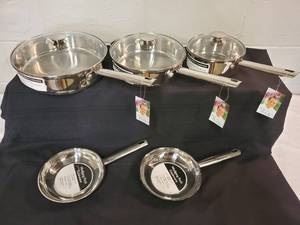Wolfgang Puck Set of (5)  Brand New Cookware Pans