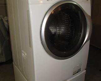 Available NOW! $350 Samsung Washing Machine with storage pedestal - tested.