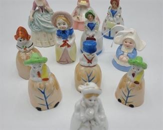 12 Miniature Figurine Bells