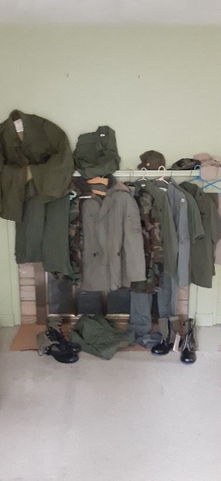Military Clothing Greens and Camo