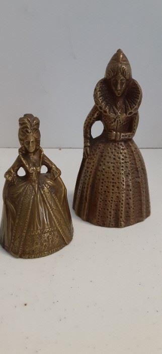 Queen Elizabeth Antique Brass Bells